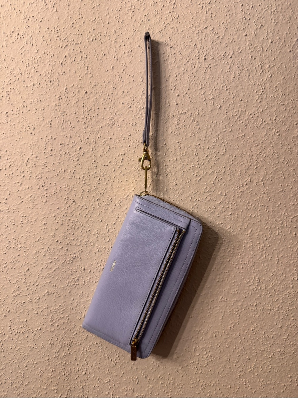 Periwinkle Fossil Wristlet Wallet